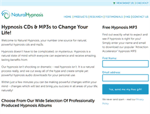 Tablet Screenshot of naturalhypnosis.com